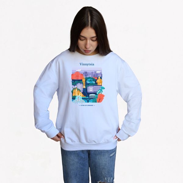copy_Свитшот женский с принтом Винница, белый, 2XL CFVN00 фото