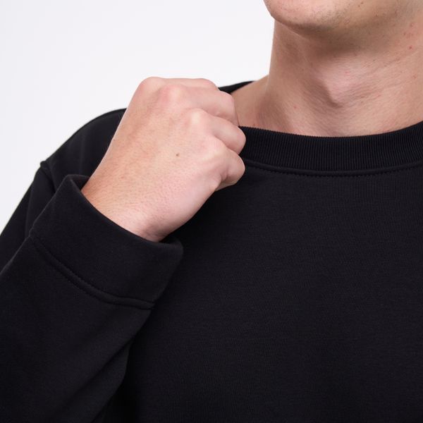 Свитшот лонг мужской с принтом Родина-Мать, черный, 2XL 1539528659 фото