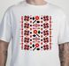 Футболка чоловіча з принтом Вишиванка, біла, 2XL FMVY00 фото 2