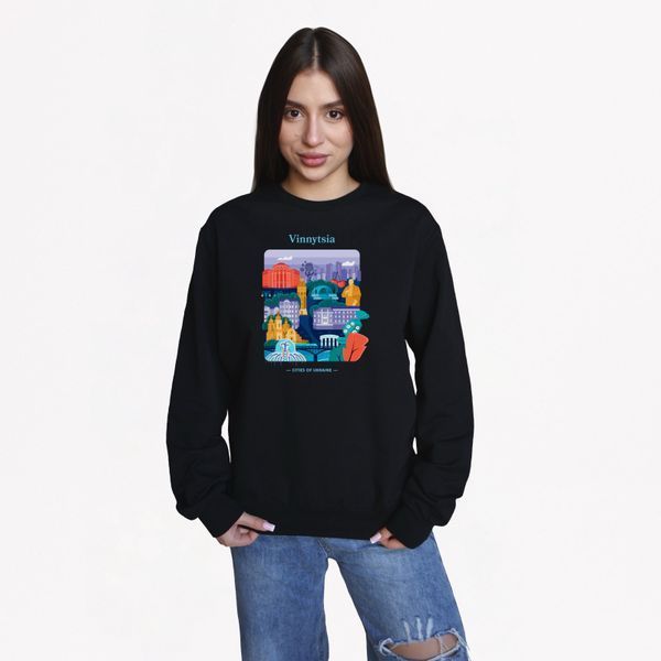 copy_Свитшот женский с принтом Винница,черный, XL CFVN00 фото