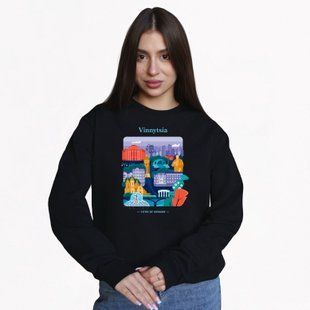 copy_Свитшот женский с принтом Винница,черный, 2XL CFVN00 фото