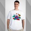 Футболка мужская c принтом Борщ, белая, 2XL FMBR00 фото