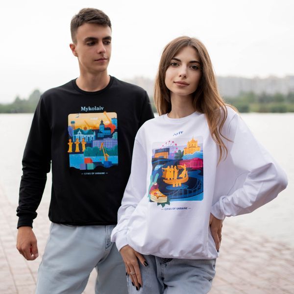 Світшот жіночий з принтом Київ, білий, 2XL CFKV00 фото