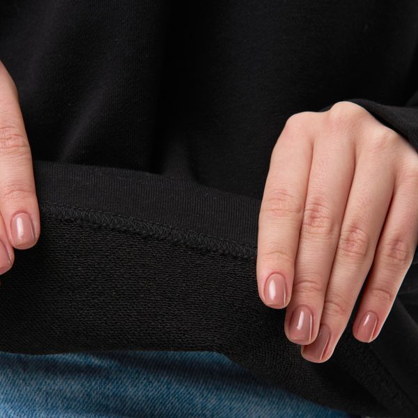 Світшот лонг жіночий з принтом Харків, чорний, L CFHK00 фото