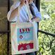 Екосумка шопер з принтом Львів - Lion City, бежевий, 38х40 см SHLS00 фото 6