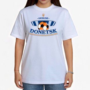 Футболка&nbsp;женская c принтом Донбасс-Арена, белая, 2XL FFDF00 фото