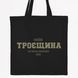 Екосумка, торба, шопер з принтом Троєщина, чорний, 38х40 см SHTR00 фото 1