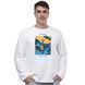 Світшот лонг чоловічий з принтом Україна, молочний, S CMAU00 фото 1