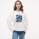 Світшот лонг жіночий з принтом Херсон, молочний, S CFHR00 фото 4