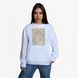 Свитшот женский с принтом Леопард-Украина, белый, L CFLE00 фото 4