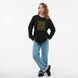 Свитшот лонг женский с принтом Леопард-Украина, черный, S CFLE00 фото 2