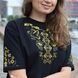Футболка женская&nbsp;c принтом Золотые птицы, черная, M FFGH00 фото 7