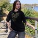 Футболка жіноча з принтом Золоті птахи, чорна, 2XL FFGH00 фото 2