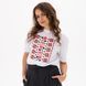Футболка жіноча з принтом Вишиванка, біла, 2XL FFVY00 фото 4