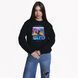 Свитшот женский с принтом Ивано-Франковск, черный, M CFIF00 фото 3