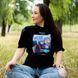 Футболка жіноча з принтом Дніпро, чорна, S FFDP00 фото 10