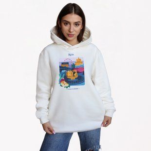 Худи женское&nbsp;c принтом Киев, молочное, XL XFKV00 фото
