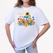 Футболка женская с принтом Полевые цветы, белая, XL FFPK00 фото 2