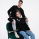 Худи женское с принтом&nbsp;Аисты, черное, S XFLB00 фото 3